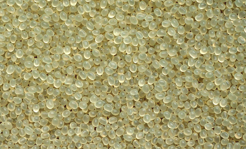 Covered with hot melt adhesive